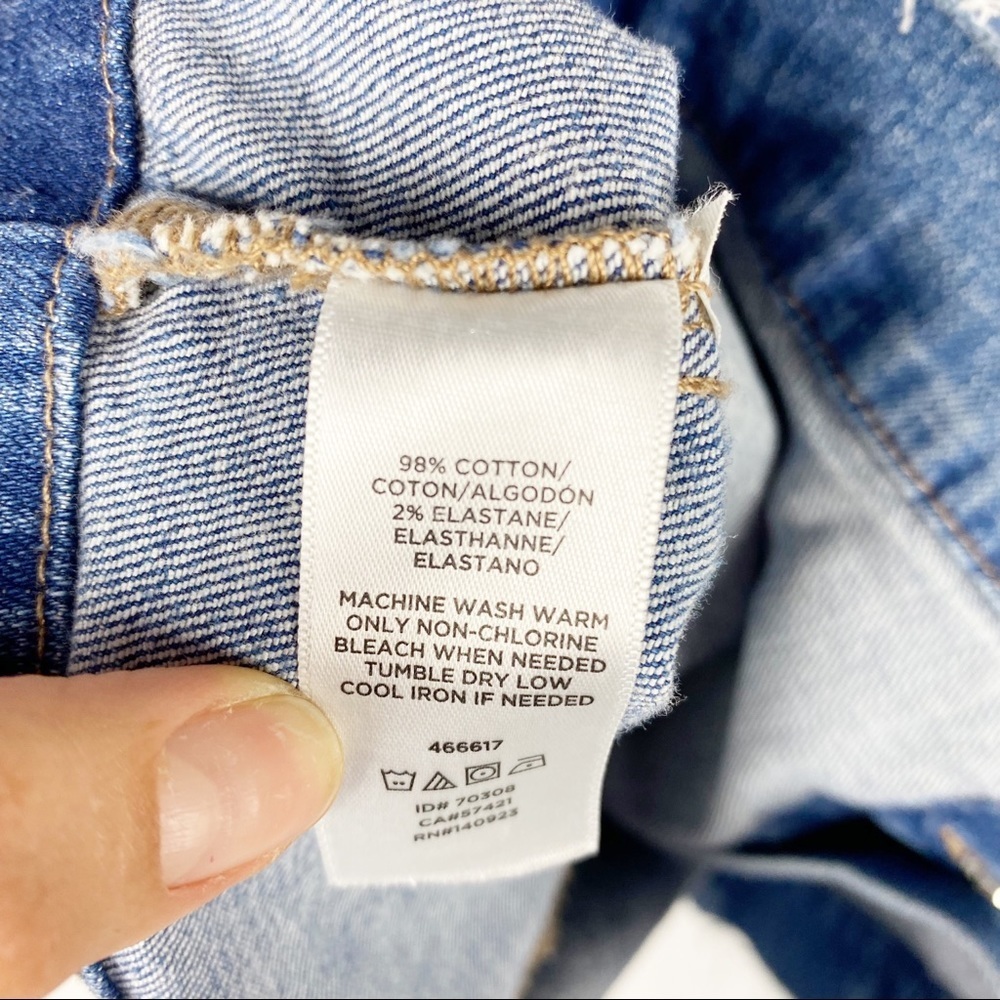 LOFT Boxy Denim Jacket Size Small - Picture 6 of 7